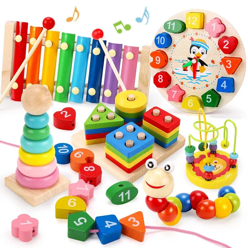 Wooden Montessori Learning Set